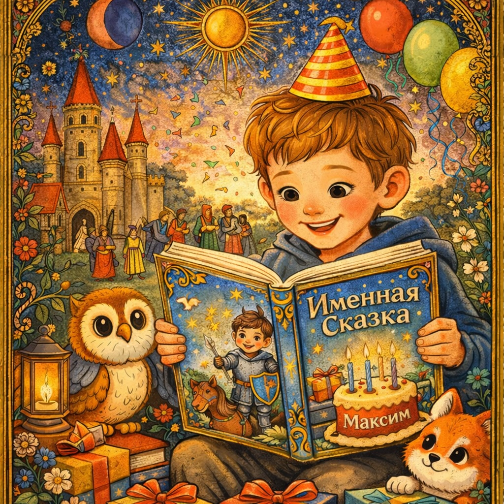 Именная сказка на день рождения ребёнку